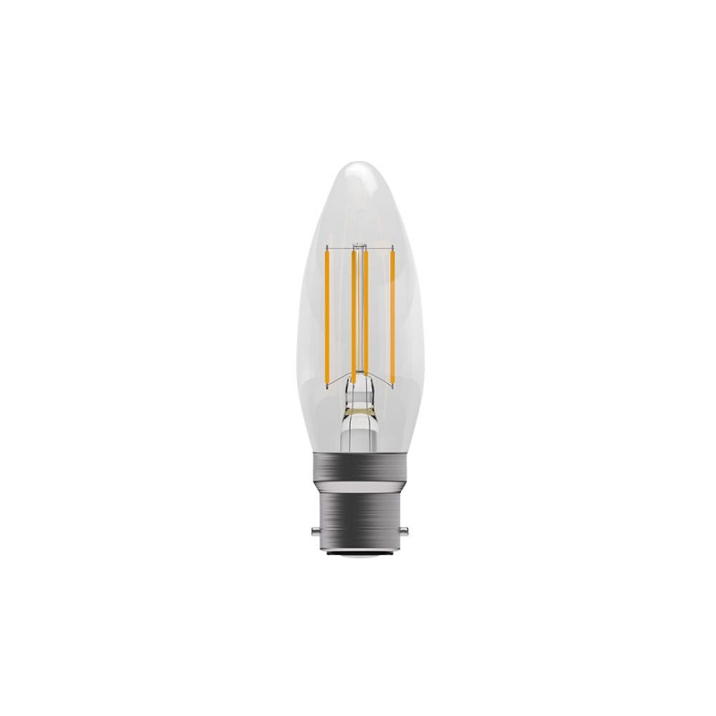 Bell 4W LED Filament Clear Candle - BC, 2700K