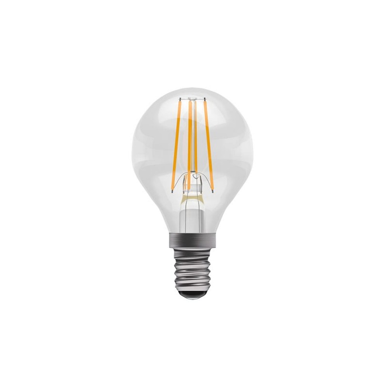 Bell 4W LED Filament Clear Round - SES, 2700K