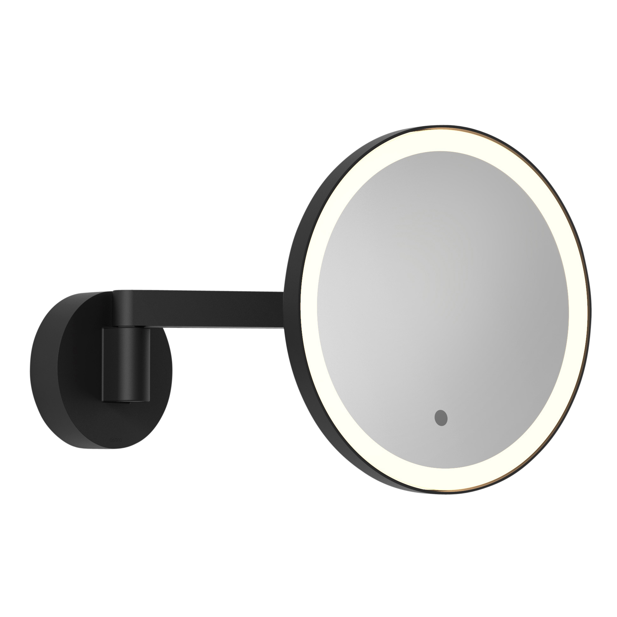 Astro Nagoya Bathroom Magnifying Mirror in Matt Black