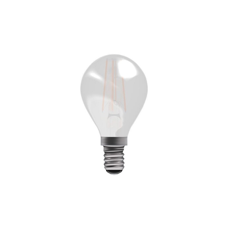 Bell 4W LED Filament Satin Round Dimmable - ES, 2700K