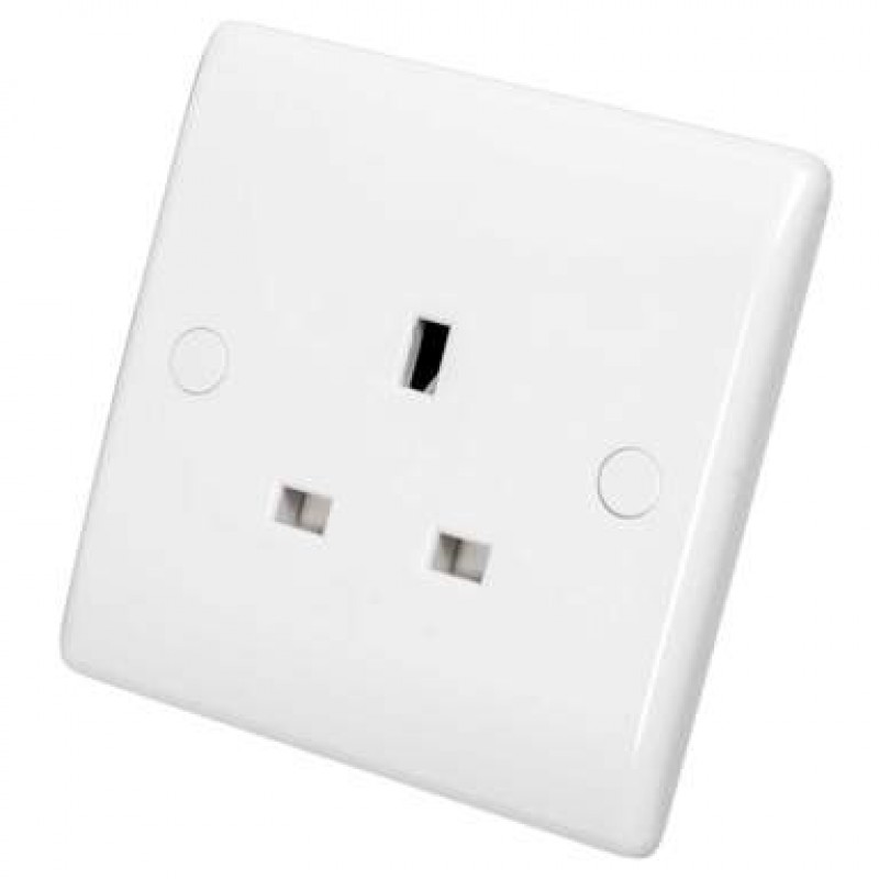 BG 800 Series 1 Gang Socket Unswitched