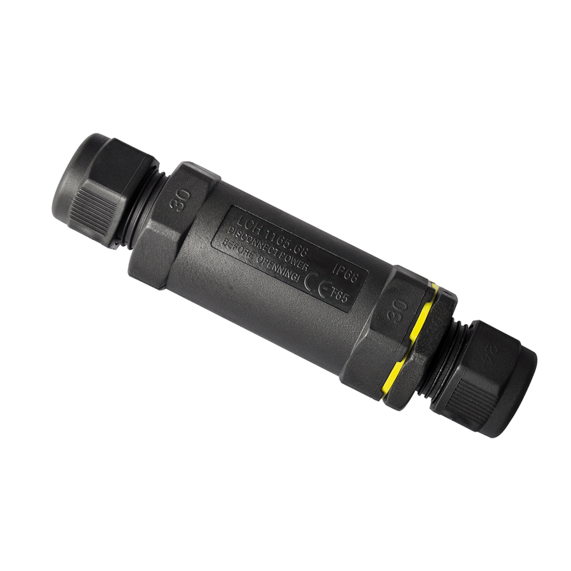 IP68 3 Pole Inline Flex Connector