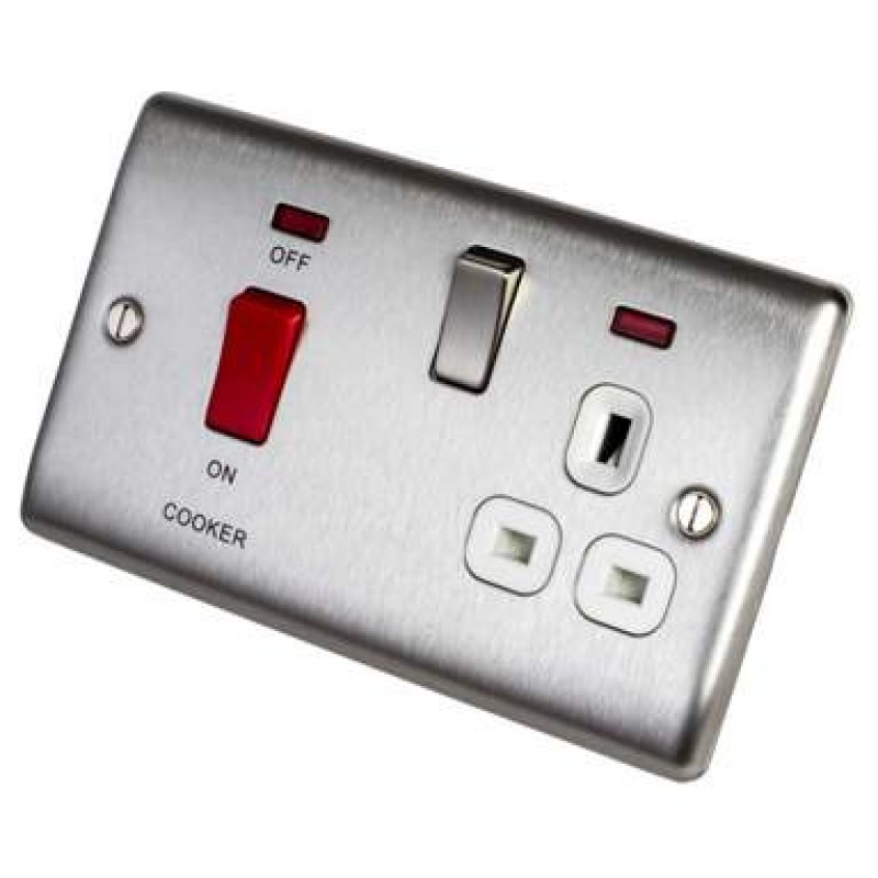 BG Nexus Brushed Steel Cooker Control Unit + Neon