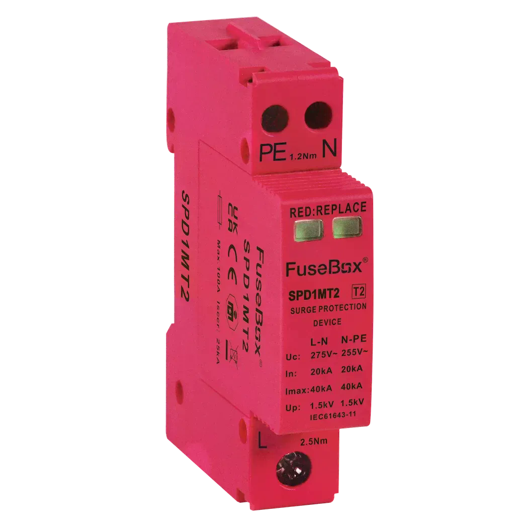 Fusebox T2 SPD DIRECT TO BUSBAR CONNECTION MAX. 100A