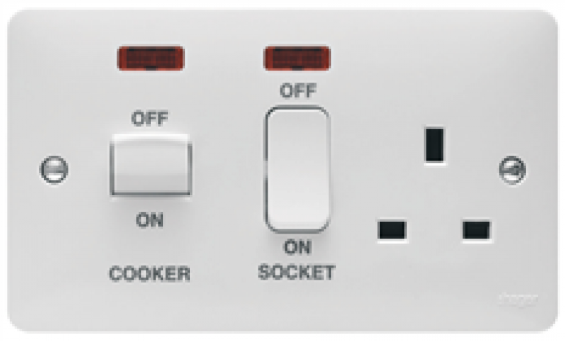 Hager Sollysta Cooker Control Unit 50 Amp