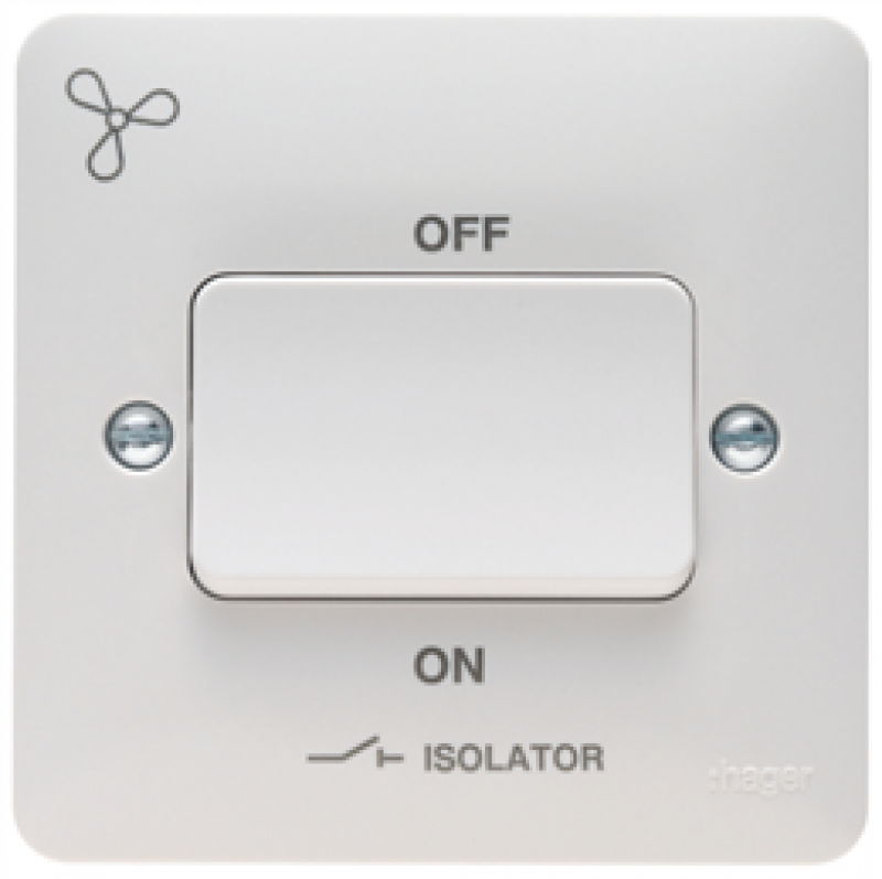 Hager Sollysta Triple Pole Fan Isolation Switch