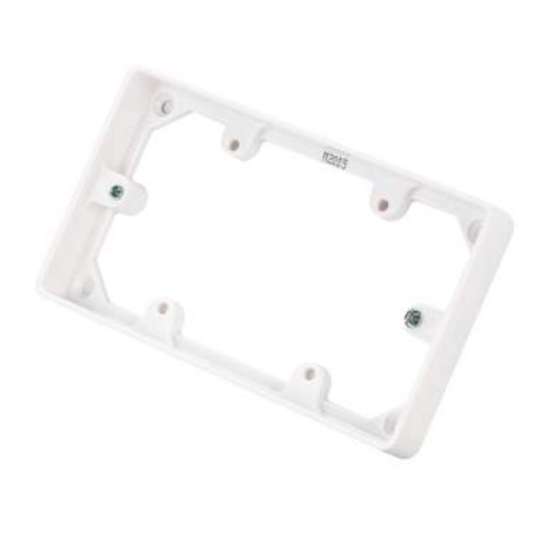 2 Gang 20mm Trunking Mounting Frame