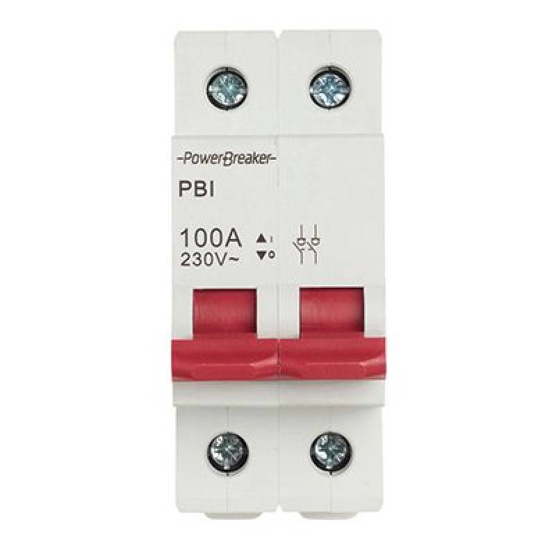 100A 2 Pole Mains Isolator Switch