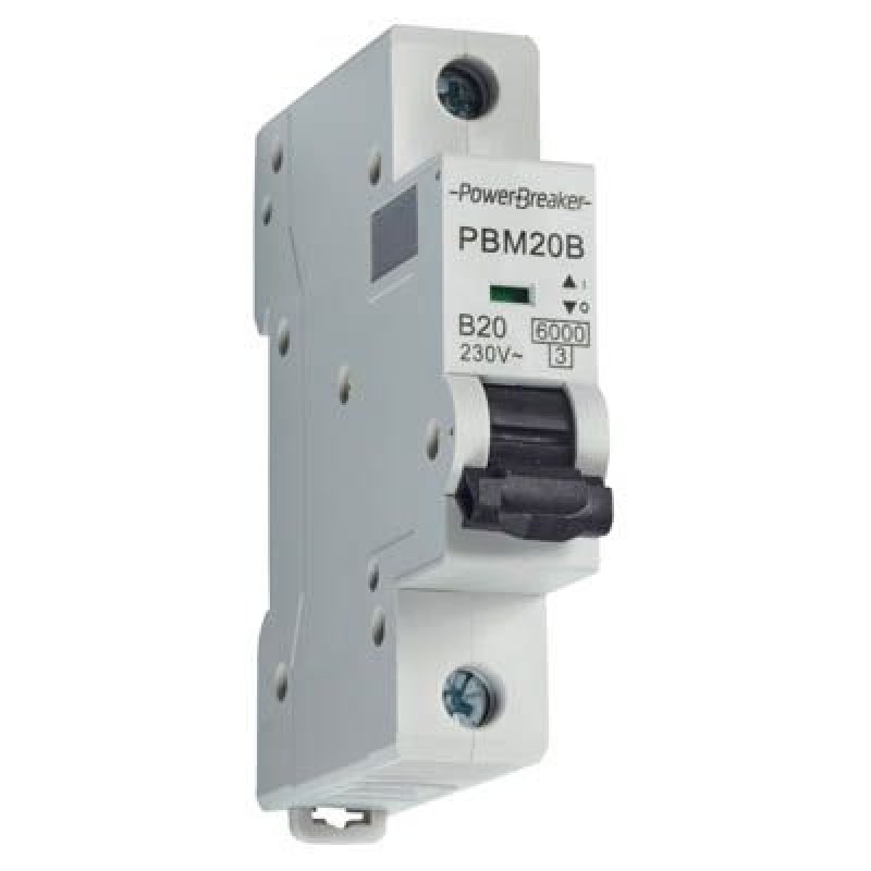 Single Pole MCB 20A 6KA Type B