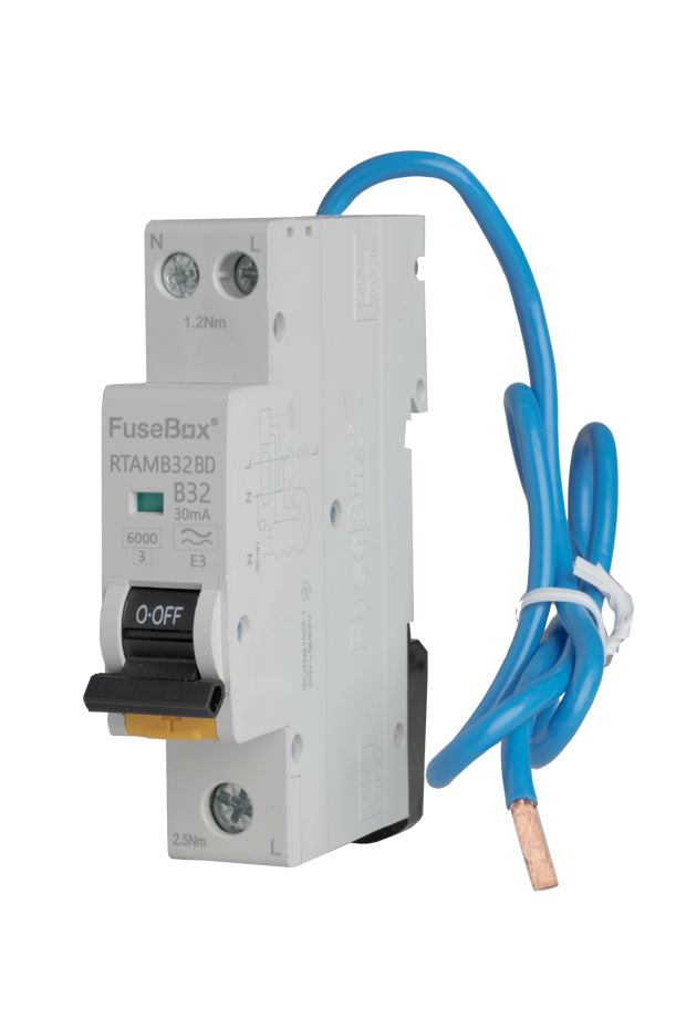32A BI-DIRECTIONAL MINI RCBO 6kA 1P+N
