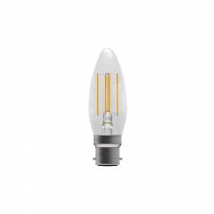 Bell 4W LED Filament Clear Candle - BC, 4000K