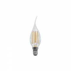 Bell 4W LED Filament Bent Tip Clear Candle - SES, 2700K