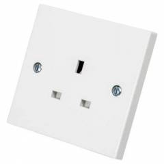 BG 900 Series 1 Gang Socket Unswitched