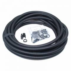 Univolt 25mm Flexible Black Conduit Contractor Pack c/w 10 Glands & Locknuts