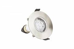 Integral LED Evofire Fire Rated Downlight 70mm Cutout IP65 Satin Round +GU10 Holder