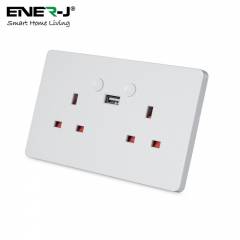 Ener-J Smart WiFi Double Socket With USB