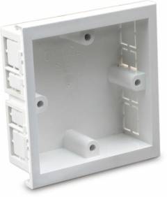 Univolt Outlet Boxes For British Standard Switches and Sockets, Single Gang, White