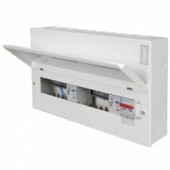 12 Way Dual RCD Split Load Consumer Unit + 10 MCB's