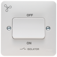 Hager Sollysta Triple Pole Fan Isolation Switch