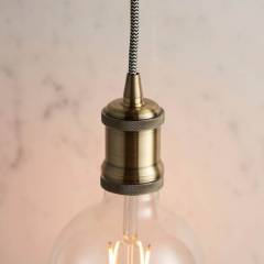 Endon Cambourne Pendant Antique Brass