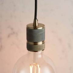 Endon Urban Pendant Antique Brass