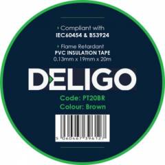 PVC Tape 19mm Brown 20 Meter Roll