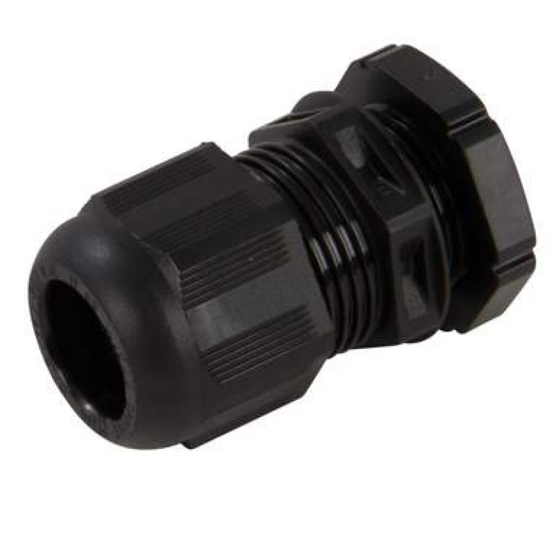 20mm Compression Gland Black IP68